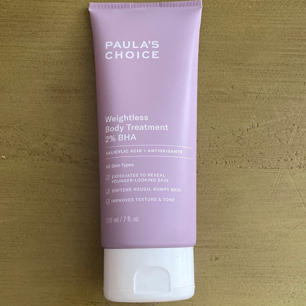 Paula’s choice new 7 oz weightless body treatment 2% BHA